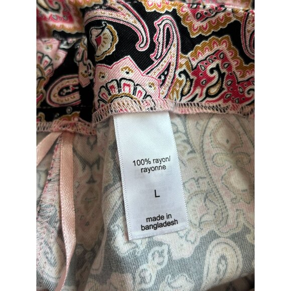 Maurices Womens Multicolor Boho Paisley Tie Waist Wrap Midi Skirt Size L New - Picture 9 of 9